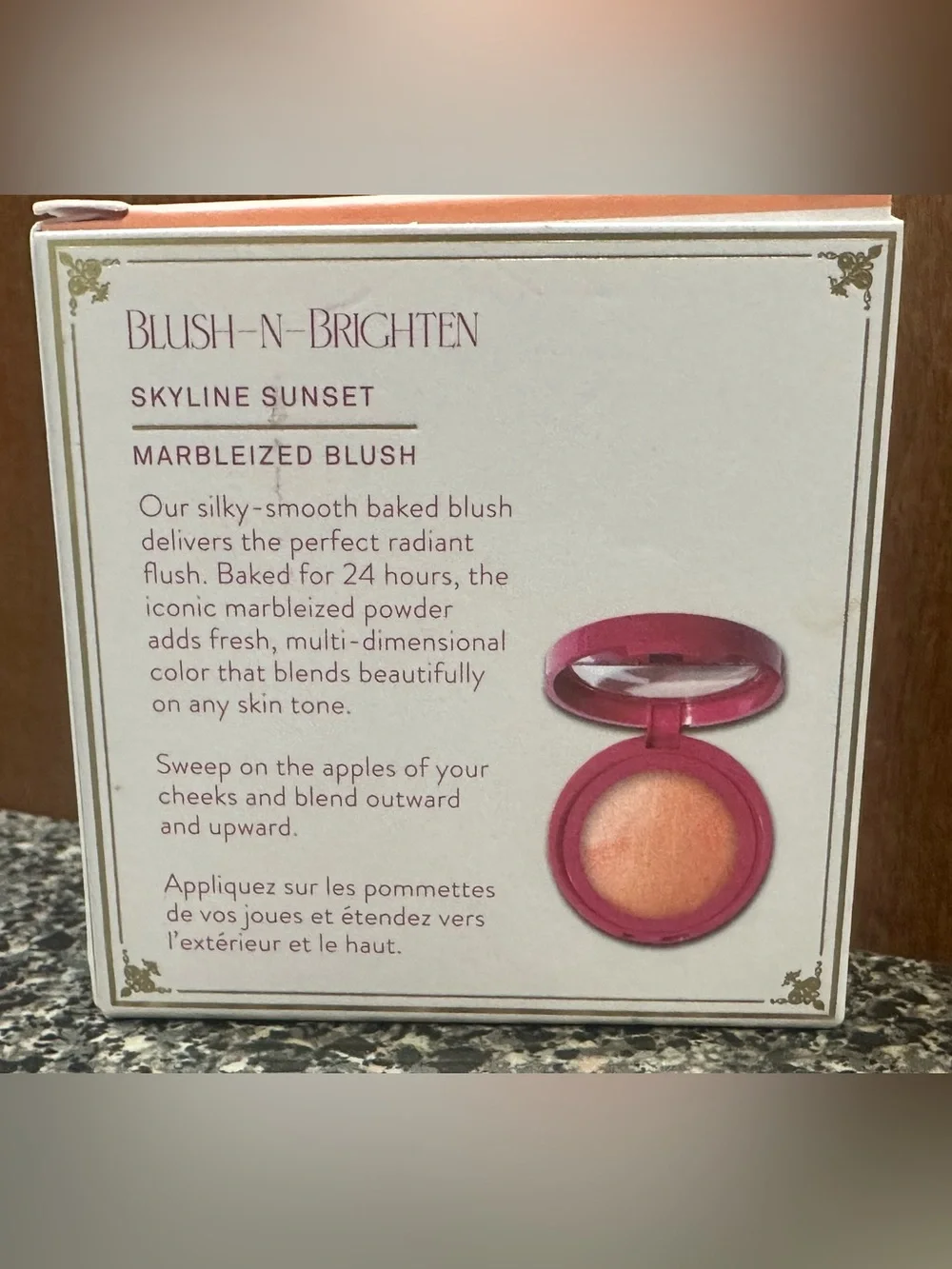 🆕Laura Geller Limited Edition marbleized Baked Blush-n-Brighten 🌅skyline sunset🌇